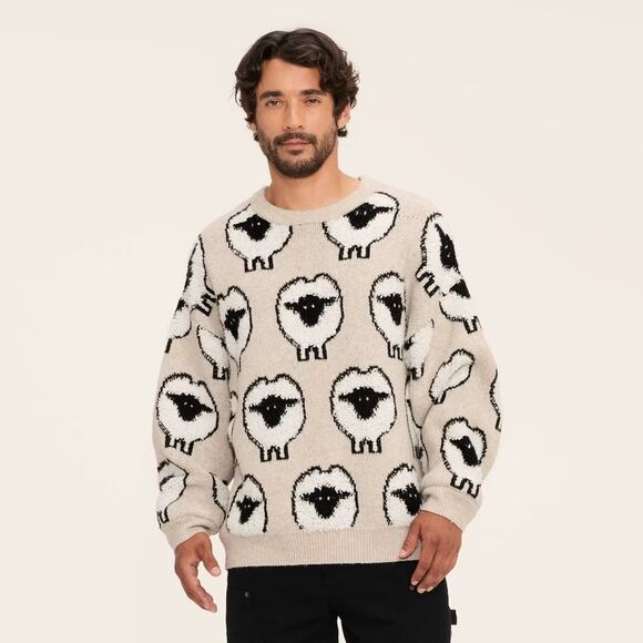 Woolrich x Target Adult Sheep Print Sweater Mens Womens Medium SOLD OUT - Picture 3 of 9